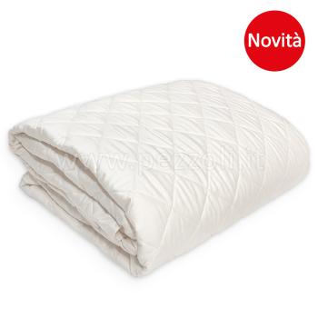 MODERN RASO Quilted bedcover cm 205x270 made in satin cotton fabric
