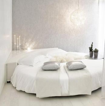 ROUND Sheets Double PRISMA Soft white 