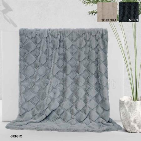 TAM plaid eco fur 130x160 modern - photo 1