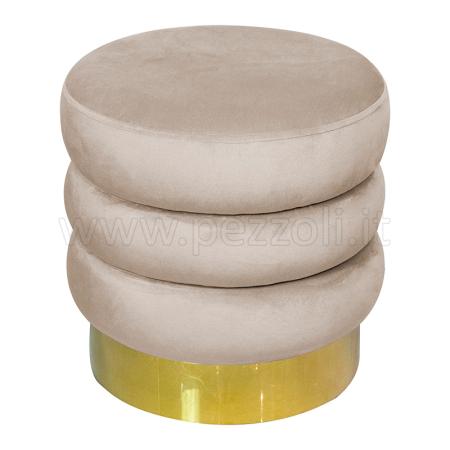 POUF velvet cream 38x38 - photo 4