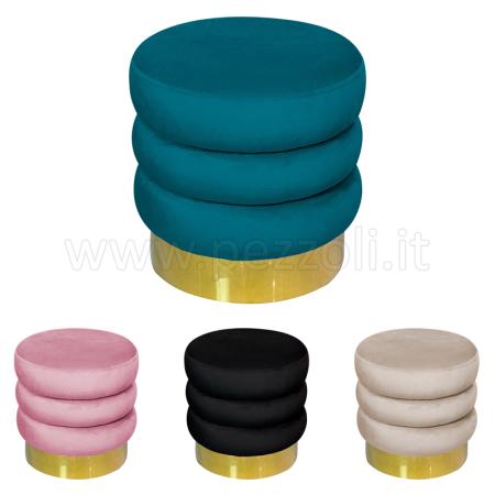 POUF velvet cream 38x38
