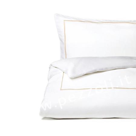 Parure Duvet Cover White  pure cotton percale 80 SINGLE BED