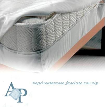 Vendita Coprimaterasso fasciato con zip 1p cm.90x200, vendita