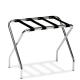 LUGGAGE RACK IN BRUSHED CHROMED STEEL