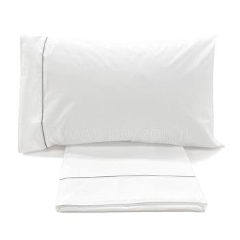 SET BED PURE PERCALLE COTTON WITH BOURDON