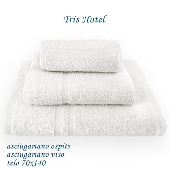 Z PLAIN Hotel NEW Tris asciugamani (OSPITE+VISO+TELO 70x140)