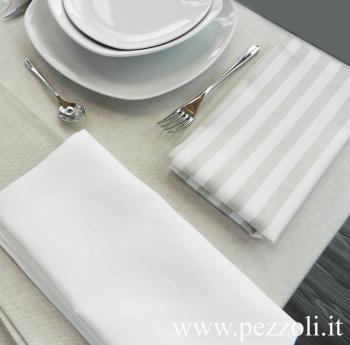 Natural Table Linen in Cotton and Linen for Hotel