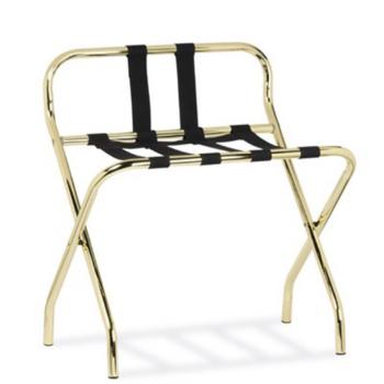 LUGGAGE RACK STAINLESS STEEL Brass finish High Back