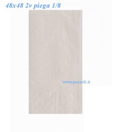 Tovagliolo di Carta 48x48 2veli Bianco p.1/8 &euro;0,034 (box 600pcs) - foto 1